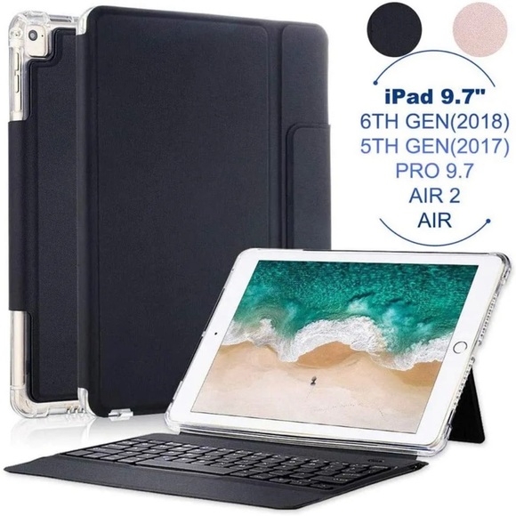 iPad Air/Air 2 / iPad 9.7 2018 Keyboard Case Wireless Smart Stand Protective Sh